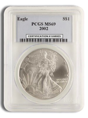 id10068283c3373346hKUA6Gxq8MxiM8edQnkrPQGgyCv2FykjDM9UPYsJ2M4e0nhOrext-1.jpg 2002 Silver Eagle PCGS MS69
