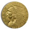 .5 Gold Indian Quarter Eagle - Cleaned/Low Grade