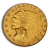 .5 Gold Indian Quarter Eagle - AU