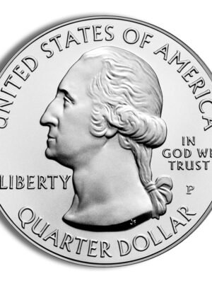 2010 America The Beautiful Quarters Five Ounce Silver Uncirculated Coin Obverse 2010-P 5 oz ATB Grand Canyon Silver Coin - Burnished (Cap Only)