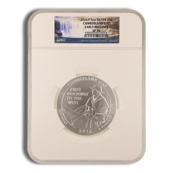 2013-P 5 oz ATB White Mountain Silver Coin NGC SP70