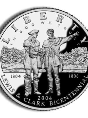 2004 Lewis And Clark Bicentennial Commemorative Silver One Dollar Proof Obverse 2004-P width=