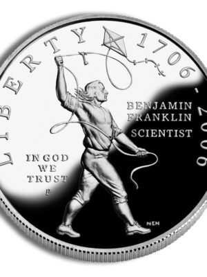 2006 Benjamin Franklin Scientist Commemorative Silver One Dollar Proof Obverse 2006-P width=