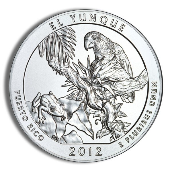 2012-P 5 oz ATB El Yunque Silver Coin - Burnished (Cap Only)