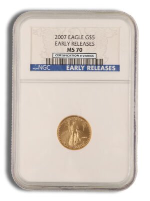 id10078740c3373346hKC2UtrXqVQX_F9YbccbVg9rycI3cKsp2-eO7Jk8IutQJiWO8ext-1.jpg 2007 1/10 oz Gold Eagle NGC MS70 ER