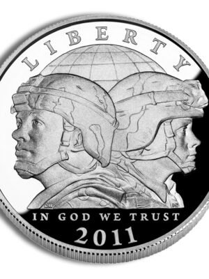 2011 United States Army Commemorative Silver One Dollar Proof Obverse 2011-P width=