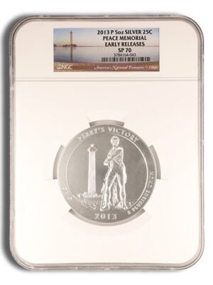2013-P 5 oz ATB Perry's Victory Silver Coin NGC SP70