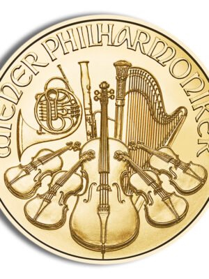1/25 oz Austrian Philharmonic Gold Coin (Year Varies)