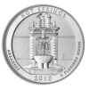 2010-P 5 oz ATB Hot Springs Silver Coin - Burnished (Cap Only)