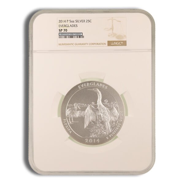 2014-P 5 oz ATB Everglades Silver Coin NGC SP70