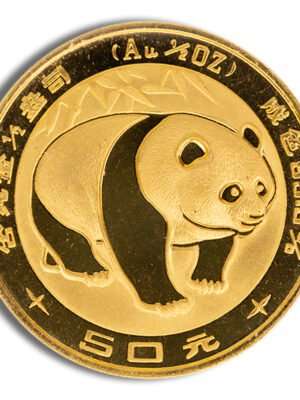 1/2 oz China Gold Panda - BU - Unsealed (Year Varies)