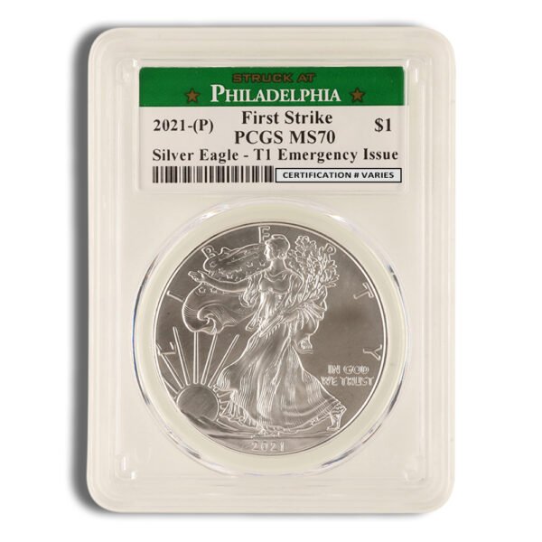 2021 (P) Silver Eagle PCGS MS70 First Strike