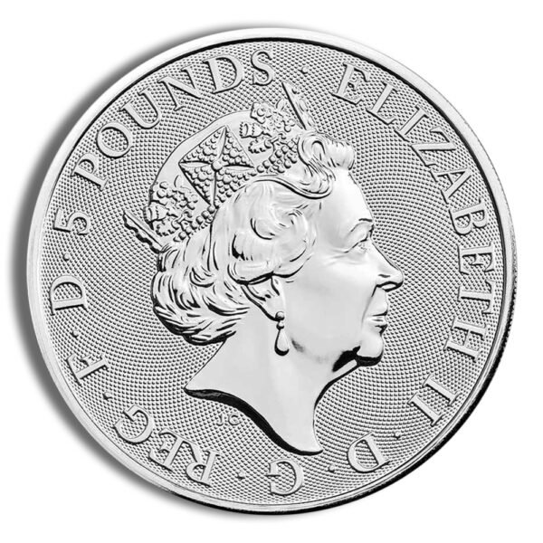 2022 2 oz Silver Great Britain Tudor Beasts - Lion of England