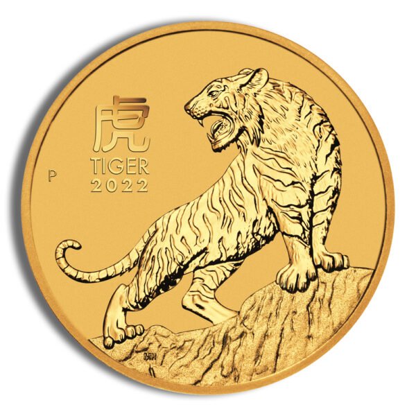 2022 1/4 oz Australia Gold Lunar Tiger BU - Series III