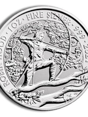 2021 1 oz Silver Great Britain Robin Hood BU
