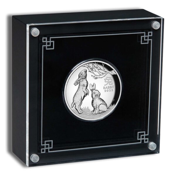 2023 1 oz Silver Australia Year of the Rabbit Proof High Relief - Series III