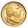 France Gold 20 Francs - Louis XVIII (1816-1824)