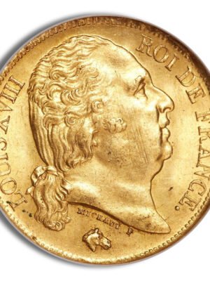 id10079967c3373346h9OMJi78eK3d6kqueQgLH0TjmW7tU68oqBWOlfdg4Y5KkeMoJext-1.jpg France Gold 20 Francs - Louis XVIII (1816-1824)