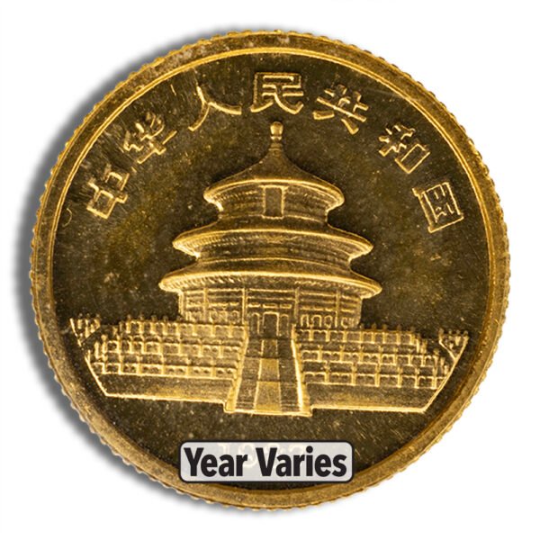 1/20 oz China Gold Panda - BU - Sealed (Year Varies)