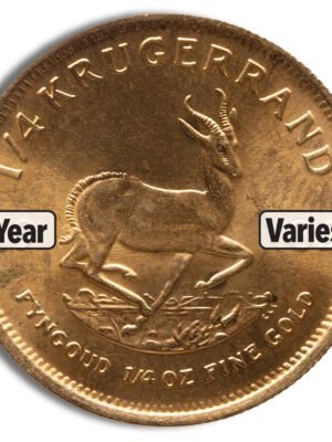 1/4 oz Gold Krugerrand (Year Varies)