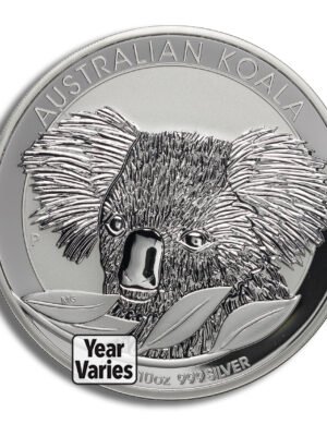 Australian Silver Koala - 10 oz - BU (Year Varies)
