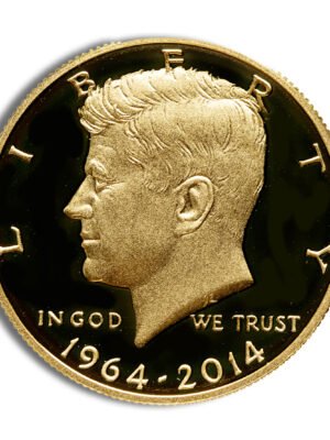 2014-W 3/4 oz JFK Half Dollar Gold Coin (Box & COA)