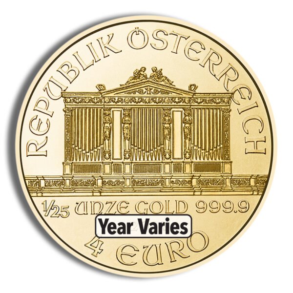 1/25 oz Austrian Philharmonic Gold Coin (Year Varies)