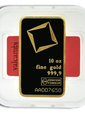 10 oz Gold Bar - Valcambi (Carded)