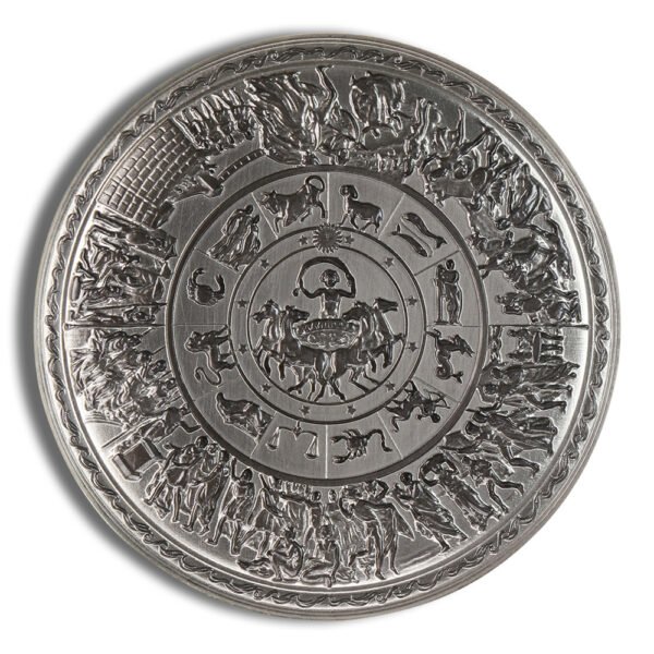 Kilo Silver South Korea Shield of Achilles Stacker