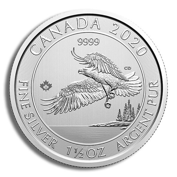 id10096817c3373346hPPeA9rfV0FcZetfISjCKQhjkUEz_midhtiT-l58A0D6xQrzWext-1.jpg 2020 1.5 oz Canadian North American Bald Eagle Silver Coin