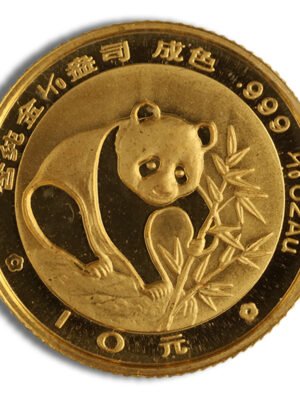 1/10 oz China Gold Panda - BU - Unsealed (Year Varies)