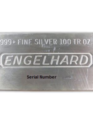 id10135489c3373346h7LWsi1zCLA0N1Th6syeleJtgTwJGYayWPTo3VeKGTRWInrVOext-1.jpg 100 oz Silver Bar - Engelhard (Poured/Extruded)