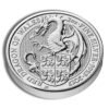 2017 2 oz Silver Great Britain Queen's Beasts - Dragon