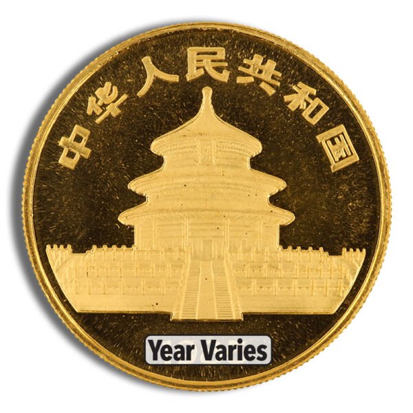 1 oz China Gold Panda - BU - Unsealed (Year Varies)