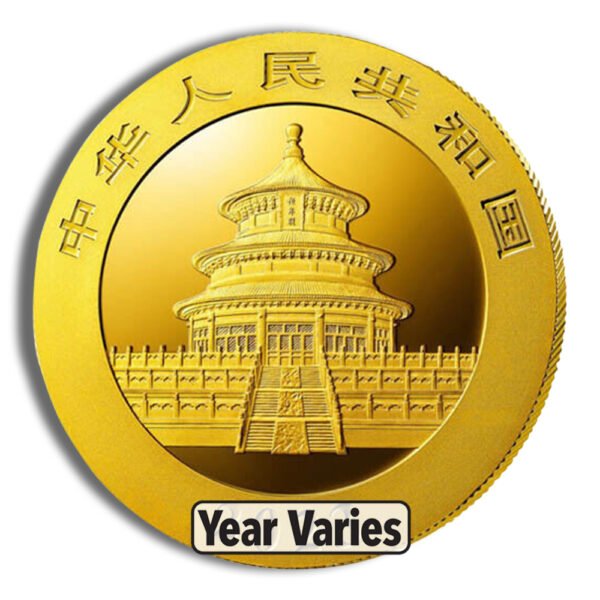 1 gram China Gold Panda - BU - Unsealed (Year Varies)`