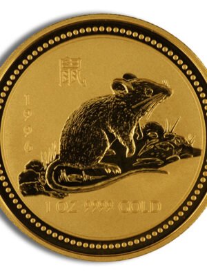 1996 1 oz Australia Gold Lunar Rat BU - Series I