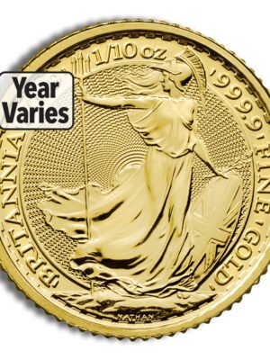 1/10 oz Gold Britannia (Year Varies)