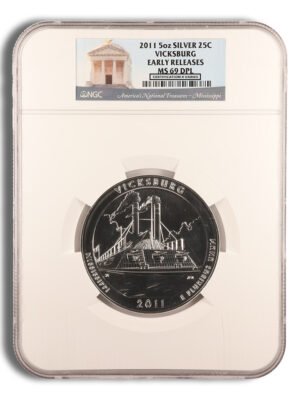id10277315c3373346hSfjgyIp3EAlE5XLEyHBlvrmdP5aWcQRIma5F4B6hWIgVI73mext-1.jpg 2011 5 oz ATB Vicksburg Silver Coin PCGS MS69PL