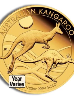 1/20 oz Australian Kangaroo/Nugget Gold Coin (Year Varies)