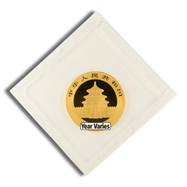 15 gram China Gold Panda - BU - Sealed (Year Varies)
