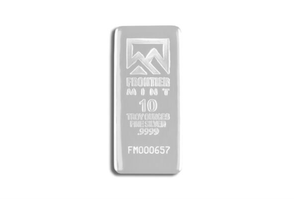 10 oz Silver Bar - Frontier Mint (Mirrored)