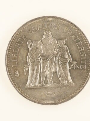 France Silver 50 Francs Hercules - 1974-1980