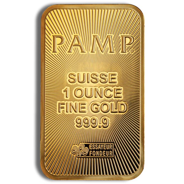1 oz Gold Bar - PAMP Suisse (Carded)