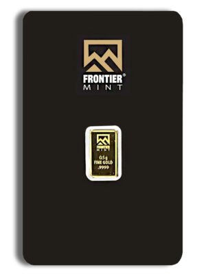 1/2 gram Gold Bar - Frontier Mint (Carded)