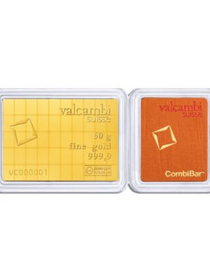 50 x 1 gram .9999 Valcambi CombiBarÂ Gold (In Assay)