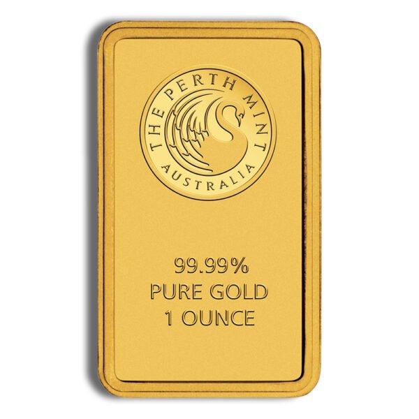 1 oz Gold Bar - Perth Mint (Black Card)