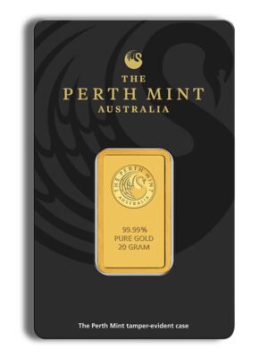 20 gram Gold Bar - Perth Mint (Carded)
