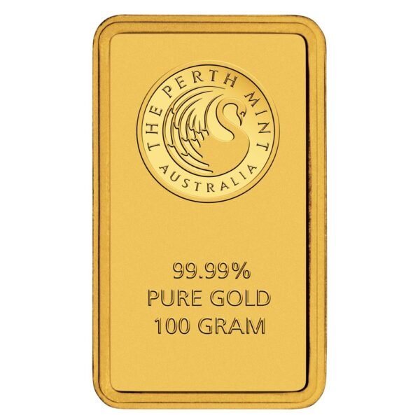 id3342379c3373346hMX9L3drWdtQTV1USe9aXwQ6ypGGjJ38bjf8bI72jszLB9zWAext-1.jpg 100 gram Gold Bar - Perth Mint (Carded)
