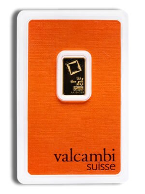 2.5 gram Gold Bar - Valcambi (Carded)