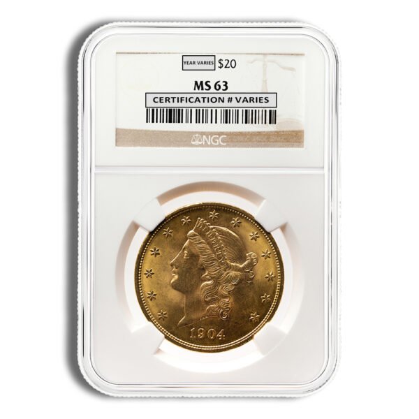  Gold Liberty Double Eagle - NGC MS63